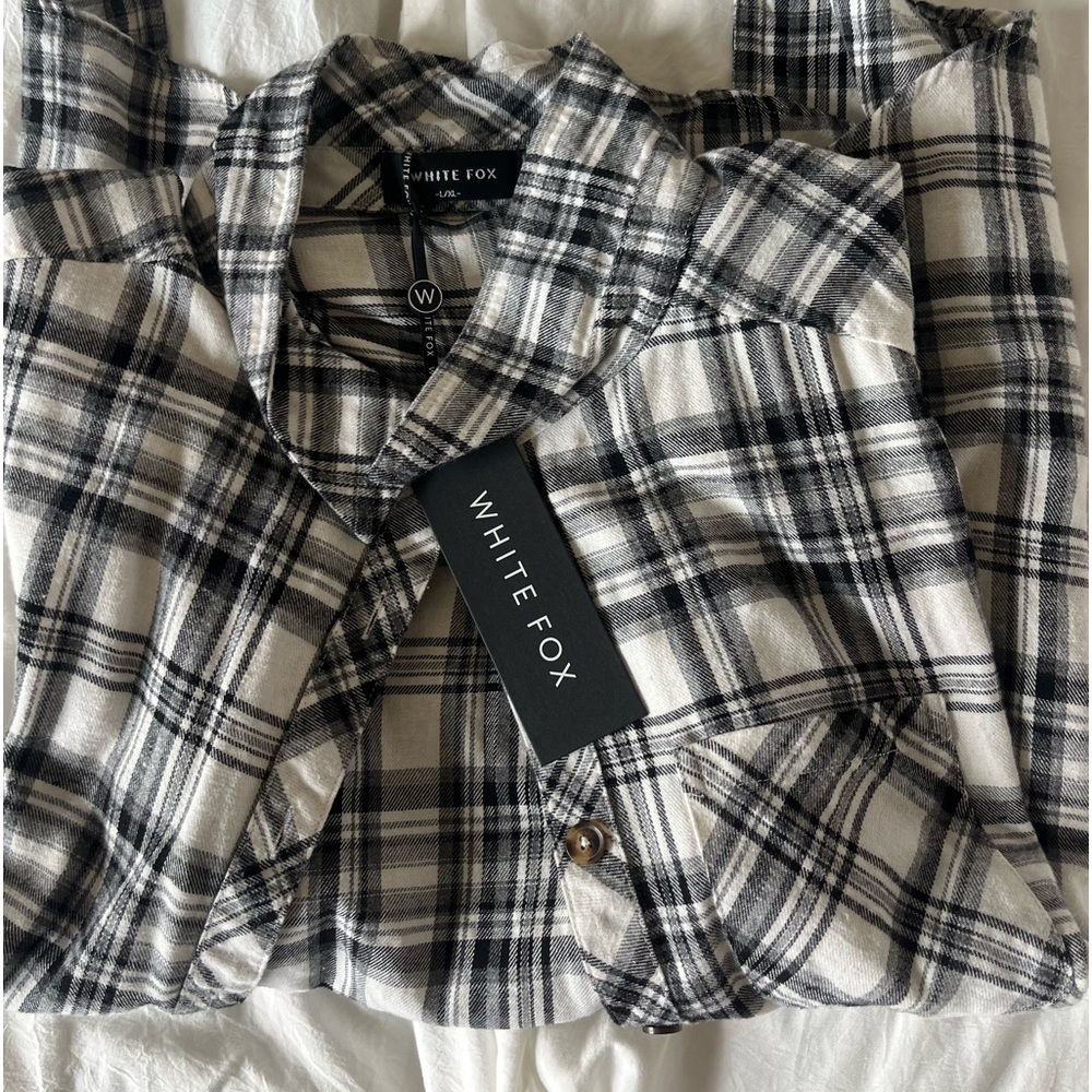 WHITE FOX FLANNEL | NWT | SIZE L/XL